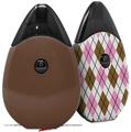 Skin Decal Wrap 2 Pack compatible with Suorin Drop Solids Collection Chocolate Brown VAPE NOT INCLUDED