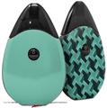 Skin Decal Wrap 2 Pack compatible with Suorin Drop Solids Collection Seafoam Green VAPE NOT INCLUDED