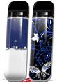 Skin Decal Wrap 2 Pack for Smok Novo v1 Ripped Colors Blue White VAPE NOT INCLUDED