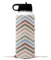 Skin Wrap Decal compatible with Hydro Flask Wide Mouth Bottle 32oz Zig Zag Colors 03 (BOTTLE NOT INCLUDED)