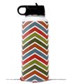 Skin Wrap Decal compatible with Hydro Flask Wide Mouth Bottle 32oz Zig Zag Colors 01 (BOTTLE NOT INCLUDED)