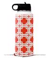 Skin Wrap Decal compatible with Hydro Flask Wide Mouth Bottle 32oz Boxed Red (BOTTLE NOT INCLUDED)