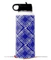 Skin Wrap Decal compatible with Hydro Flask Wide Mouth Bottle 32oz Wavey Royal Blue (BOTTLE NOT INCLUDED)