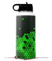 Skin Wrap Decal compatible with Hydro Flask Wide Mouth Bottle 32oz HEX Green (BOTTLE NOT INCLUDED)