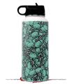 Skin Wrap Decal compatible with Hydro Flask Wide Mouth Bottle 32oz Scattered Skulls Seafoam Green (BOTTLE NOT INCLUDED)