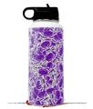 Skin Wrap Decal compatible with Hydro Flask Wide Mouth Bottle 32oz Scattered Skulls Purple (BOTTLE NOT INCLUDED)