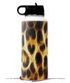 Skin Wrap Decal compatible with Hydro Flask Wide Mouth Bottle 32oz Fractal Fur Leopard (BOTTLE NOT INCLUDED)