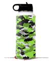 Skin Wrap Decal compatible with Hydro Flask Wide Mouth Bottle 32oz WraptorCamo Digital Camo Neon Green (BOTTLE NOT INCLUDED)