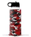 Skin Wrap Decal compatible with Hydro Flask Wide Mouth Bottle 32oz WraptorCamo Digital Camo Red (BOTTLE NOT INCLUDED)