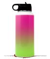 Skin Wrap Decal compatible with Hydro Flask Wide Mouth Bottle 32oz Smooth Fades Neon Green Hot Pink (BOTTLE NOT INCLUDED)