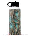 Skin Wrap Decal compatible with Hydro Flask Wide Mouth Bottle 32oz WraptorCamo Grassy Marsh Camo Neon Teal (BOTTLE NOT INCLUDED)