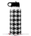 Skin Wrap Decal compatible with Hydro Flask Wide Mouth Bottle 32oz Houndstooth White (BOTTLE NOT INCLUDED)