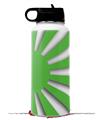 Skin Wrap Decal compatible with Hydro Flask Wide Mouth Bottle 32oz Rising Sun Japanese Flag Green (BOTTLE NOT INCLUDED)