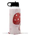 Skin Wrap Decal compatible with Hydro Flask Wide Mouth Bottle 32oz Mushrooms Red (BOTTLE NOT INCLUDED)
