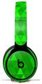 Skin Decal Wrap works with Original Beats Solo Pro Headphones Triangle Mosaic Green Skin Only BEATS NOT INCLUDED
