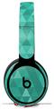 Skin Decal Wrap works with Original Beats Solo Pro Headphones Triangle Mosaic Seafoam Green Skin Only BEATS NOT INCLUDED
