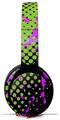 Skin Decal Wrap works with Original Beats Solo Pro Headphones Halftone Splatter Hot Pink Green Skin Only BEATS NOT INCLUDED