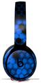 Skin Decal Wrap works with Original Beats Solo Pro Headphones HEX Blue Skin Only BEATS NOT INCLUDED