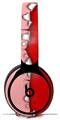 Skin Decal Wrap works with Original Beats Solo Pro Headphones Ripped Colors Pink Red Skin Only BEATS NOT INCLUDED