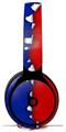 Skin Decal Wrap works with Original Beats Solo Pro Headphones Ripped Colors Blue Red Skin Only BEATS NOT INCLUDED