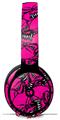 Skin Decal Wrap works with Original Beats Solo Pro Headphones Scattered Skulls Hot Pink Skin Only BEATS NOT INCLUDED
