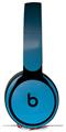 Skin Decal Wrap works with Original Beats Solo Pro Headphones Smooth Fades Neon Blue Black Skin Only BEATS NOT INCLUDED