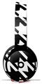 Skin Decal Wrap works with Original Beats Solo Pro Headphones Houndstooth White Skin Only BEATS NOT INCLUDED