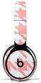 Skin Decal Wrap works with Original Beats Solo Pro Headphones Houndstooth Pink Skin Only BEATS NOT INCLUDED