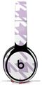 Skin Decal Wrap works with Original Beats Solo Pro Headphones Houndstooth Lavender Skin Only BEATS NOT INCLUDED