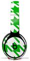 Skin Decal Wrap works with Original Beats Solo Pro Headphones Houndstooth Green Skin Only BEATS NOT INCLUDED