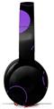 Skin Decal Wrap works with Original Beats Solo Pro Headphones Lots of Dots Purple on Black Skin Only BEATS NOT INCLUDED