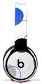Skin Decal Wrap works with Original Beats Solo Pro Headphones Lots of Dots Blue on White Skin Only BEATS NOT INCLUDED
