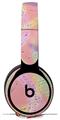 Skin Decal Wrap works with Original Beats Solo Pro Headphones Neon Swoosh on Pink Skin Only BEATS NOT INCLUDED