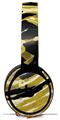 Skin Decal Wrap works with Original Beats Solo Pro Headphones Alecias Swirl 02 Yellow Skin Only BEATS NOT INCLUDED