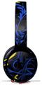 Skin Decal Wrap works with Original Beats Solo Pro Headphones Twisted Garden Blue and Yellow Skin Only BEATS NOT INCLUDED