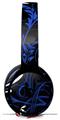 Skin Decal Wrap works with Original Beats Solo Pro Headphones Twisted Garden Blue and White Skin Only BEATS NOT INCLUDED