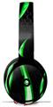 Skin Decal Wrap works with Original Beats Solo Pro Headphones Metal Flames Green Skin Only BEATS NOT INCLUDED