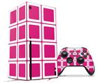 WraptorSkinz Skin Wrap compatible with the 2020 XBOX Series X Console and Controller Squared Fushia Hot Pink (XBOX NOT INCLUDED)