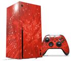 WraptorSkinz Skin Wrap compatible with the 2020 XBOX Series X Console and Controller Stardust Red (XBOX NOT INCLUDED)