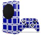 WraptorSkinz Skin Wrap compatible with the 2020 XBOX Series S Console and Controller Squared Royal Blue (XBOX NOT INCLUDED)
