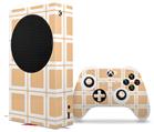 WraptorSkinz Skin Wrap compatible with the 2020 XBOX Series S Console and Controller Squared Peach (XBOX NOT INCLUDED)
