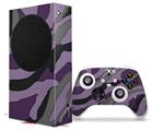 WraptorSkinz Skin Wrap compatible with the 2020 XBOX Series S Console and Controller Camouflage Purple (XBOX NOT INCLUDED)