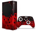 WraptorSkinz Skin Wrap compatible with the 2020 XBOX Series S Console and Controller HEX Red (XBOX NOT INCLUDED)