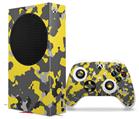 WraptorSkinz Skin Wrap compatible with the 2020 XBOX Series S Console and Controller WraptorCamo Old School Camouflage Camo Yellow (XBOX NOT INCLUDED)