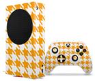 WraptorSkinz Skin Wrap compatible with the 2020 XBOX Series S Console and Controller Houndstooth Orange (XBOX NOT INCLUDED)
