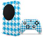 WraptorSkinz Skin Wrap compatible with the 2020 XBOX Series S Console and Controller Houndstooth Blue Neon (XBOX NOT INCLUDED)
