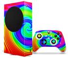 WraptorSkinz Skin Wrap compatible with the 2020 XBOX Series S Console and Controller Rainbow Swirl (XBOX NOT INCLUDED)