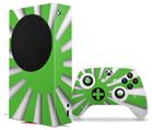 WraptorSkinz Skin Wrap compatible with the 2020 XBOX Series S Console and Controller Rising Sun Japanese Flag Green (XBOX NOT INCLUDED)
