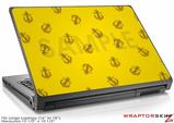 Large Laptop Skin Anchors Away Yellow