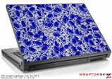 Large Laptop Skin Scattered Skulls Royal Blue